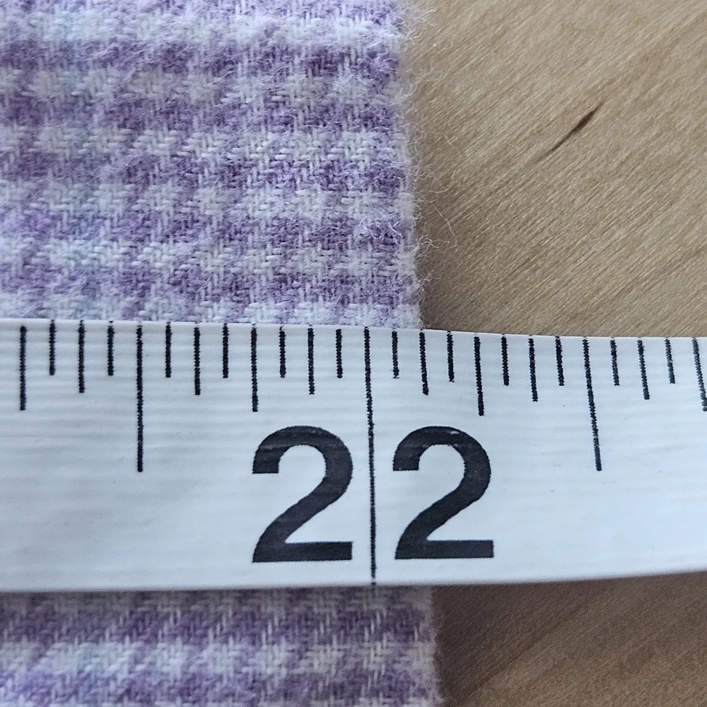 Lauren Ralph Lauren Lavender Plaid Cotton-Blend Twill Sleep‎ Set Sz Small